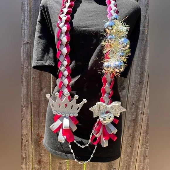 Disco Ball Birthday Graduation Lei Senior Anniversary Custom Made All colors - Picture 4 of 17